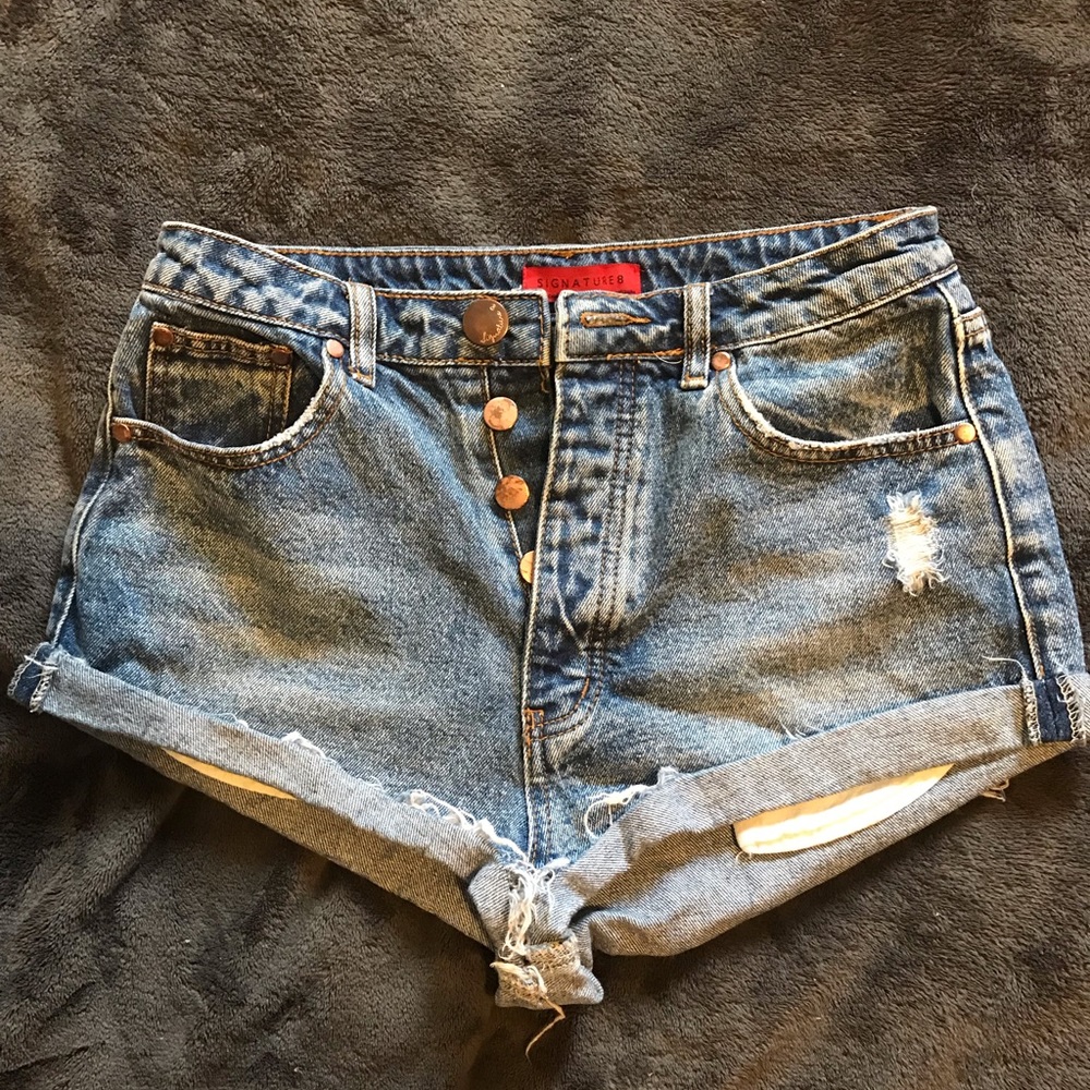 Denim shorts